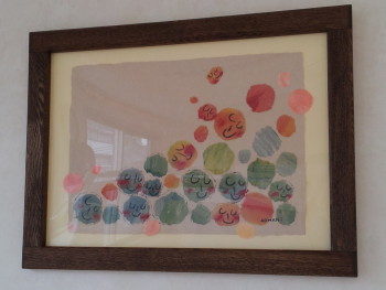 診療所内に飾られている絵　あおはに